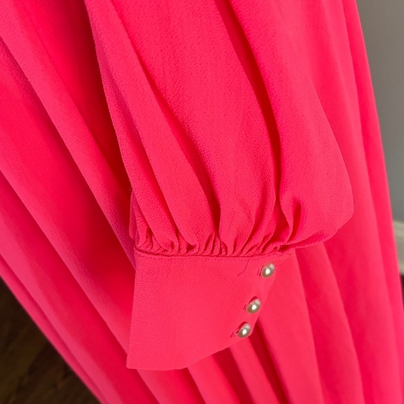 Meghan LA Vibrant Pink Long Sleeve Dress - Picture 6 of 8